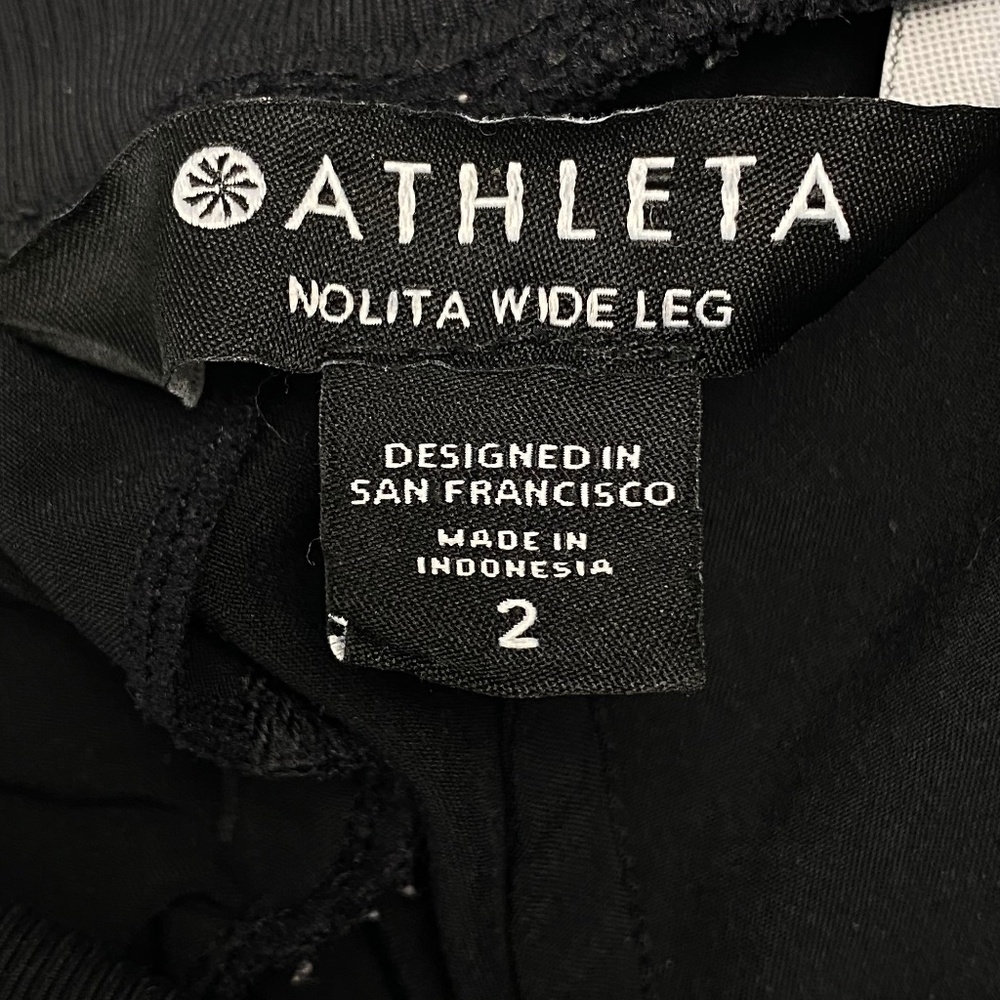 ATHLETA Nolita Wide Leg Pant in Black Size 2 - Picture 8 of 13